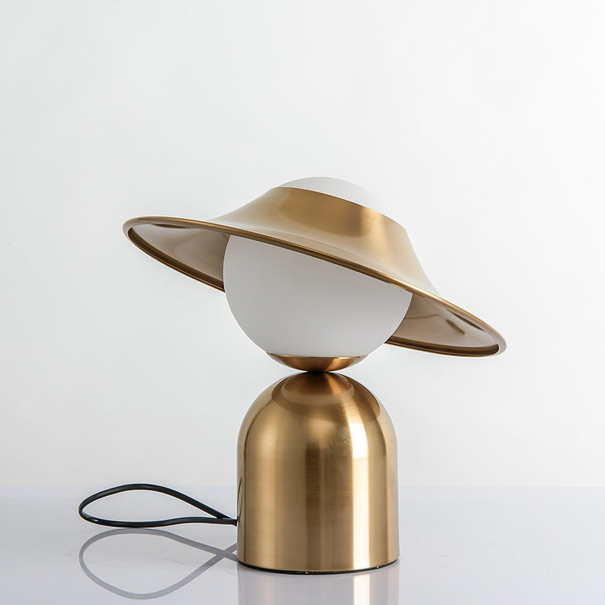 Lampa stołowa Italon Luxe ze złotej miedzionikielu