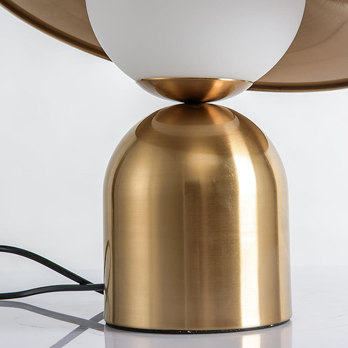 Lampa stołowa Italon Luxe ze złotej miedzionikielu