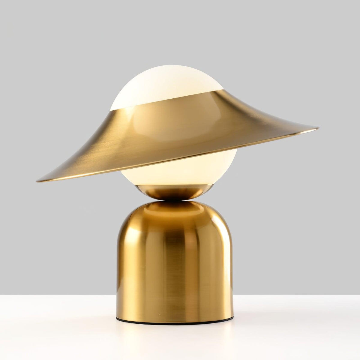 Lampa stołowa Italon Luxe ze złotej miedzionikielu