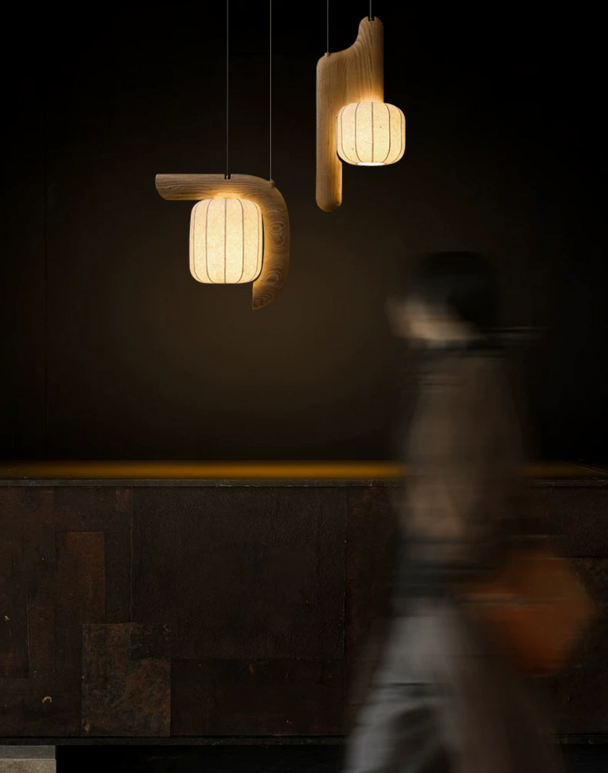 Ulverstone Lampa wisząca z papieru falistego