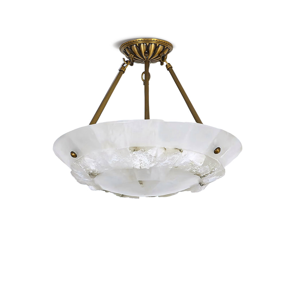 Nomen żyrandol wiszący w kształcie miski Alabaster Elegance