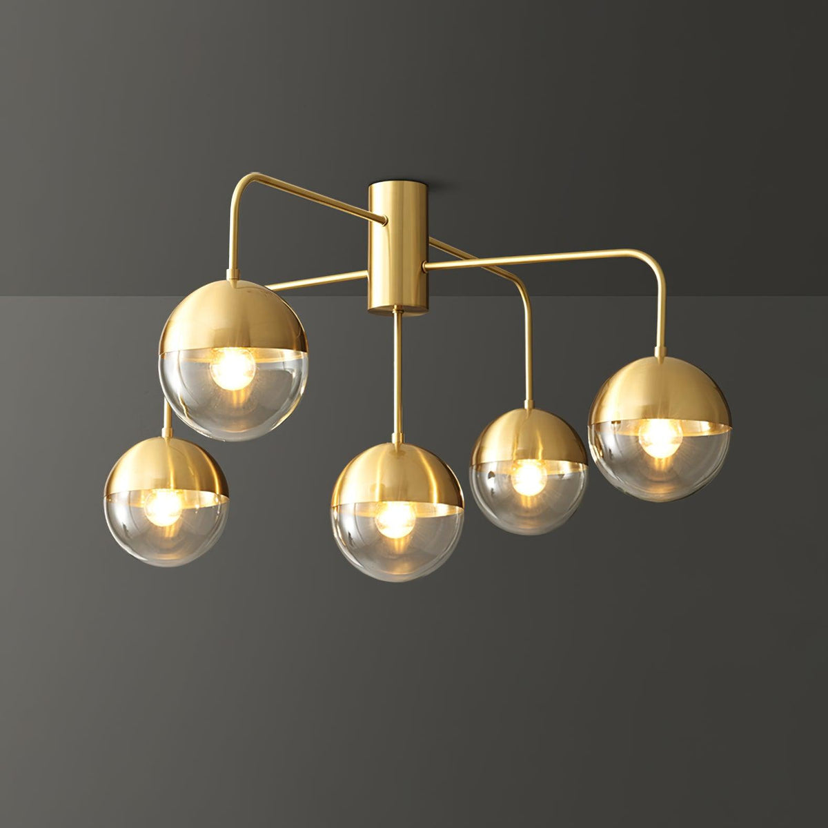 Veloz Globulars lampa sufitowa ze szkła