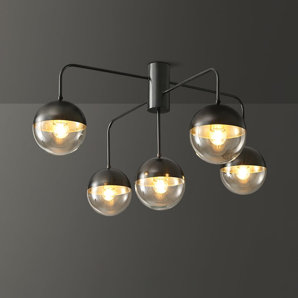 Veloz Globulars lampa sufitowa ze szkła