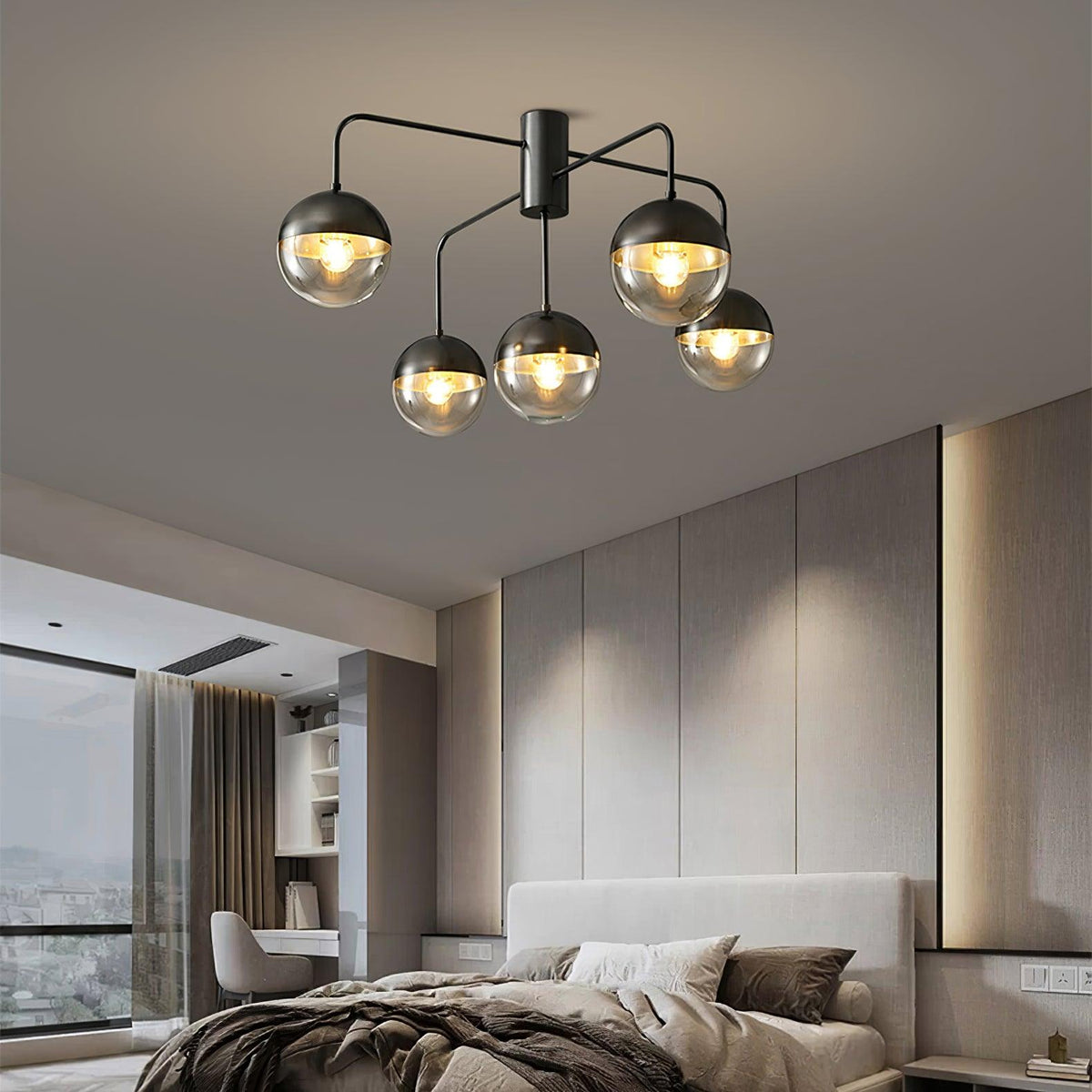 Veloz Globulars lampa sufitowa ze szkła