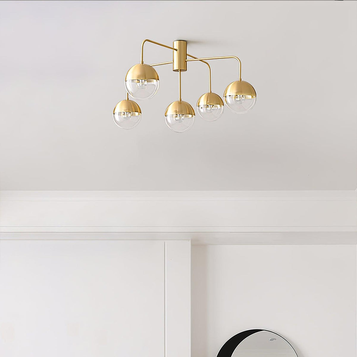 Veloz Globulars lampa sufitowa ze szkła