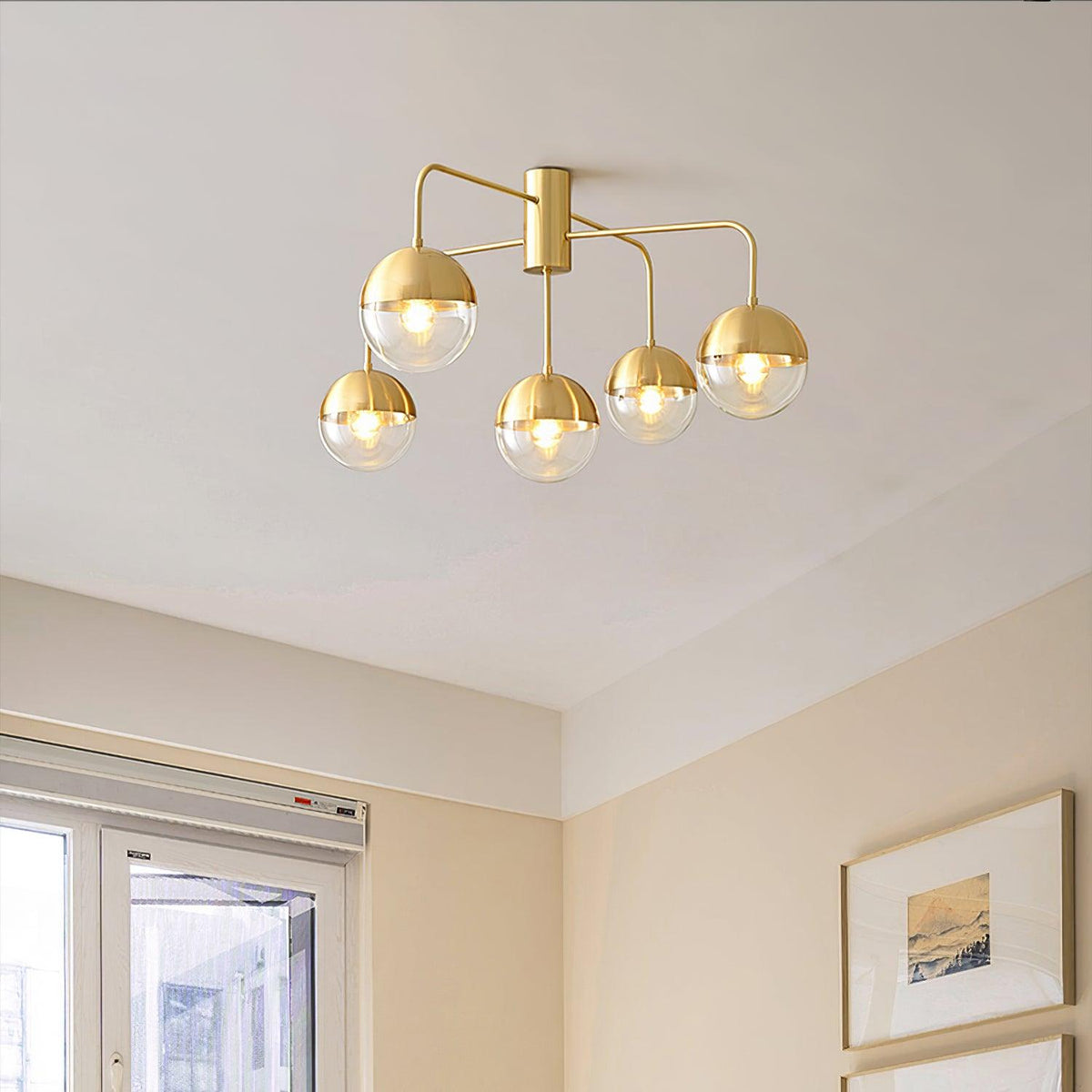Veloz Globulars lampa sufitowa ze szkła