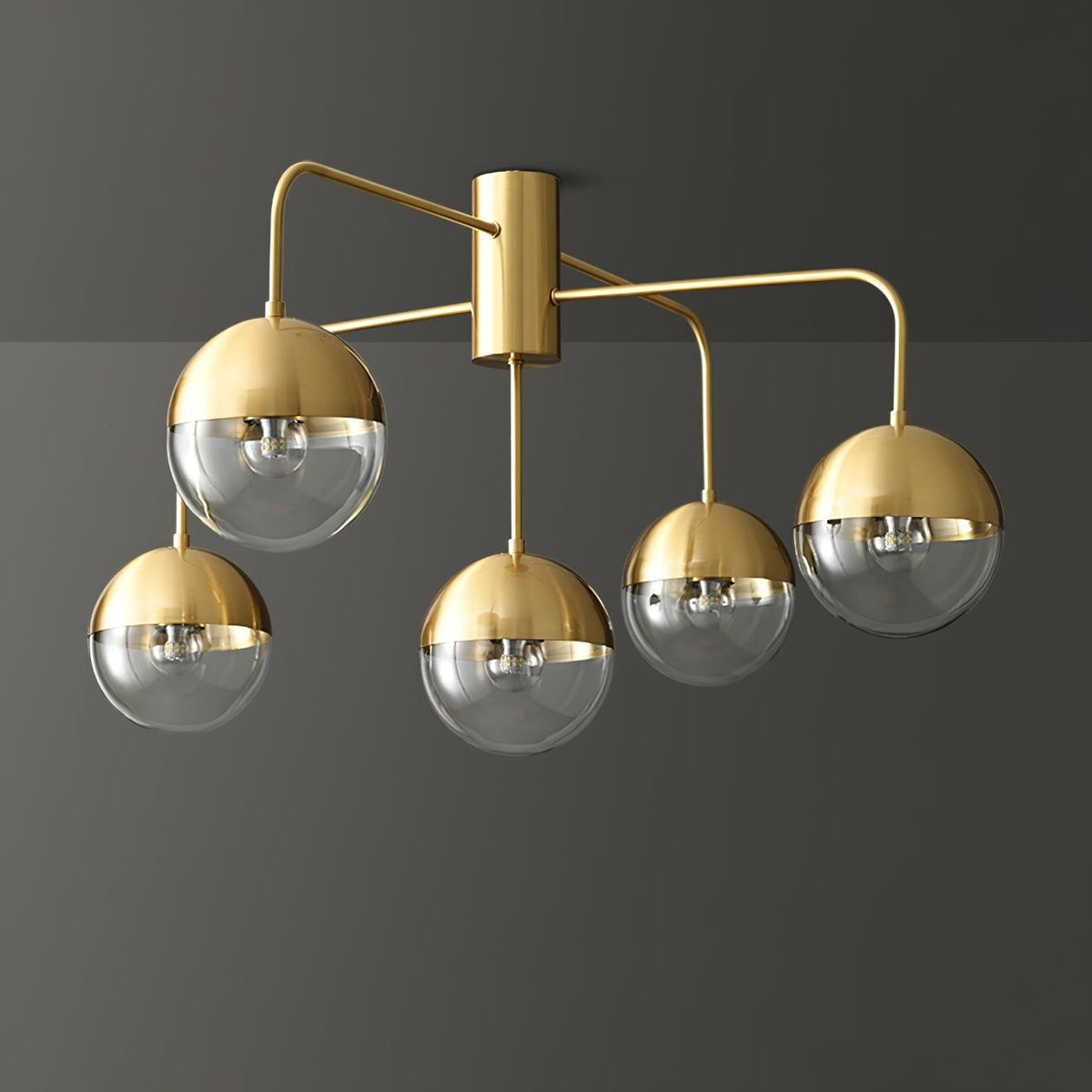 Veloz Globulars lampa sufitowa ze szkła