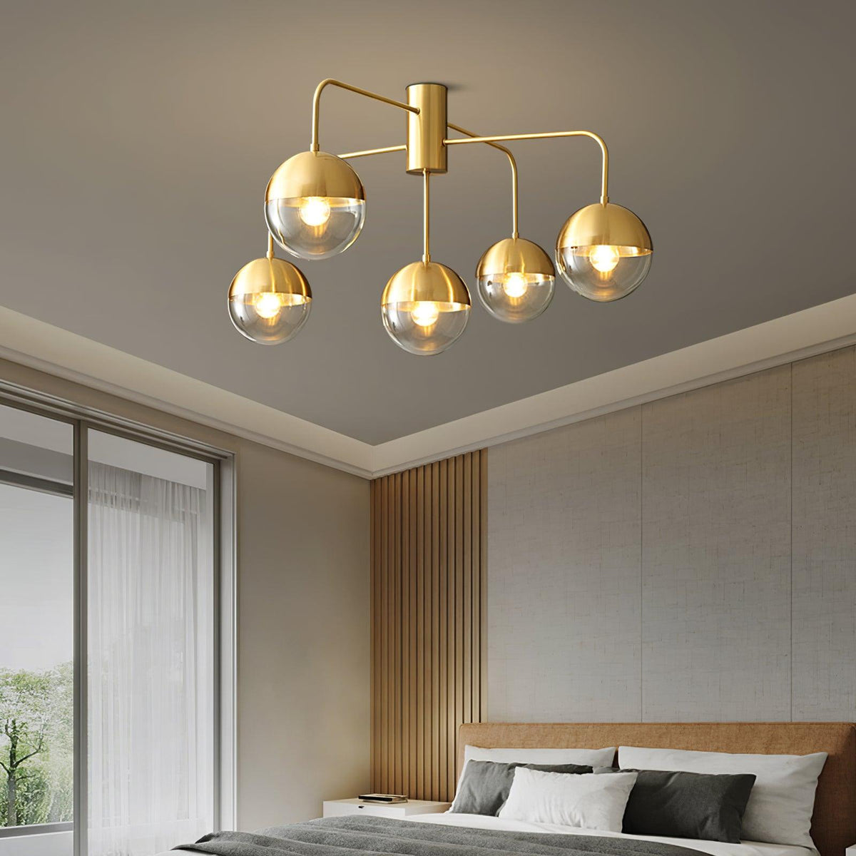 Veloz Globulars lampa sufitowa ze szkła
