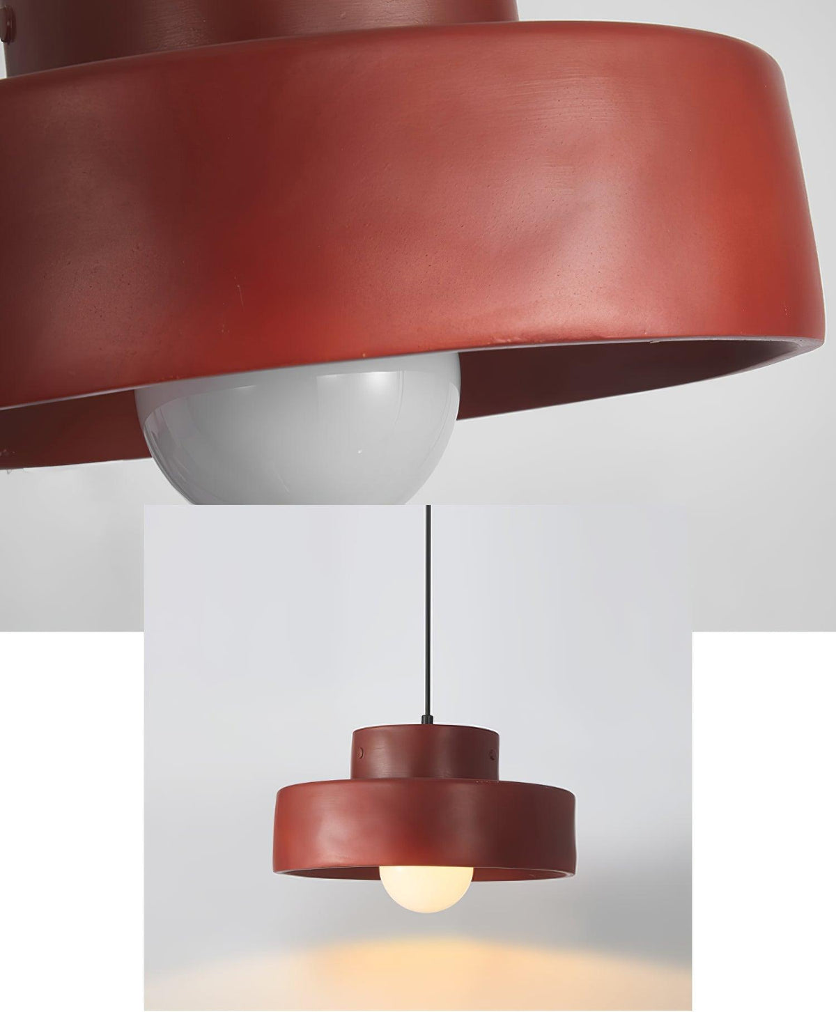 Calen lampa wisząca z podwójnymi warstwami żywicy