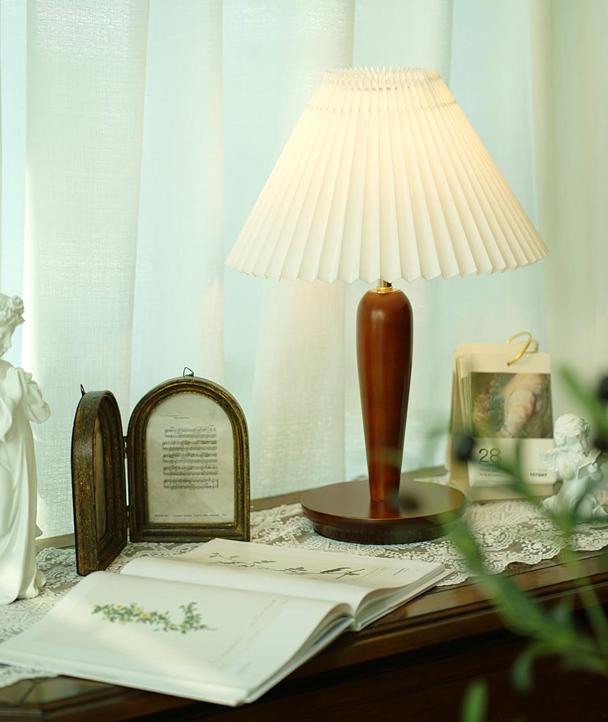Linorelia nowoczesna lampa stołowa z płótna