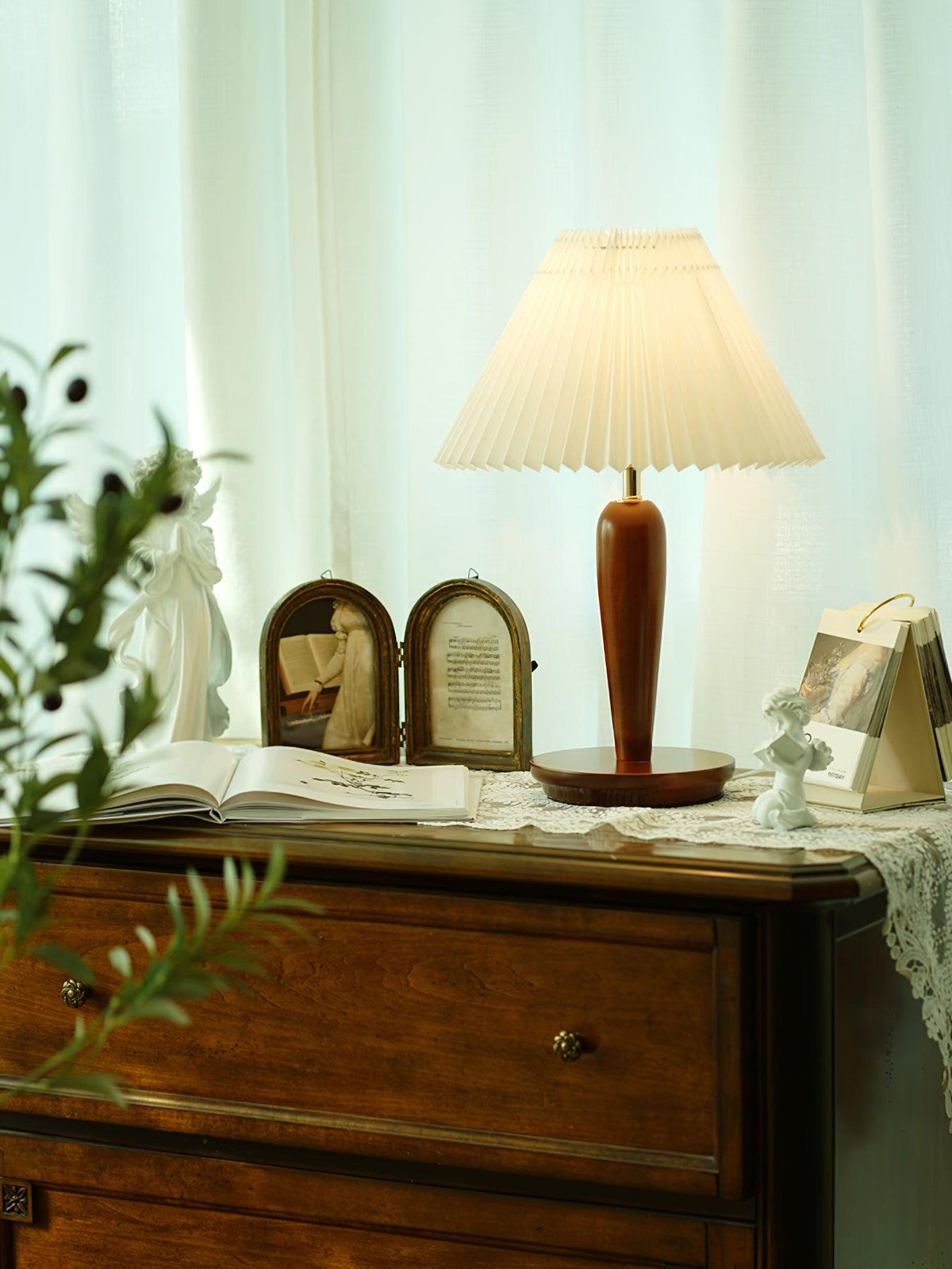 Linorelia nowoczesna lampa stołowa z płótna