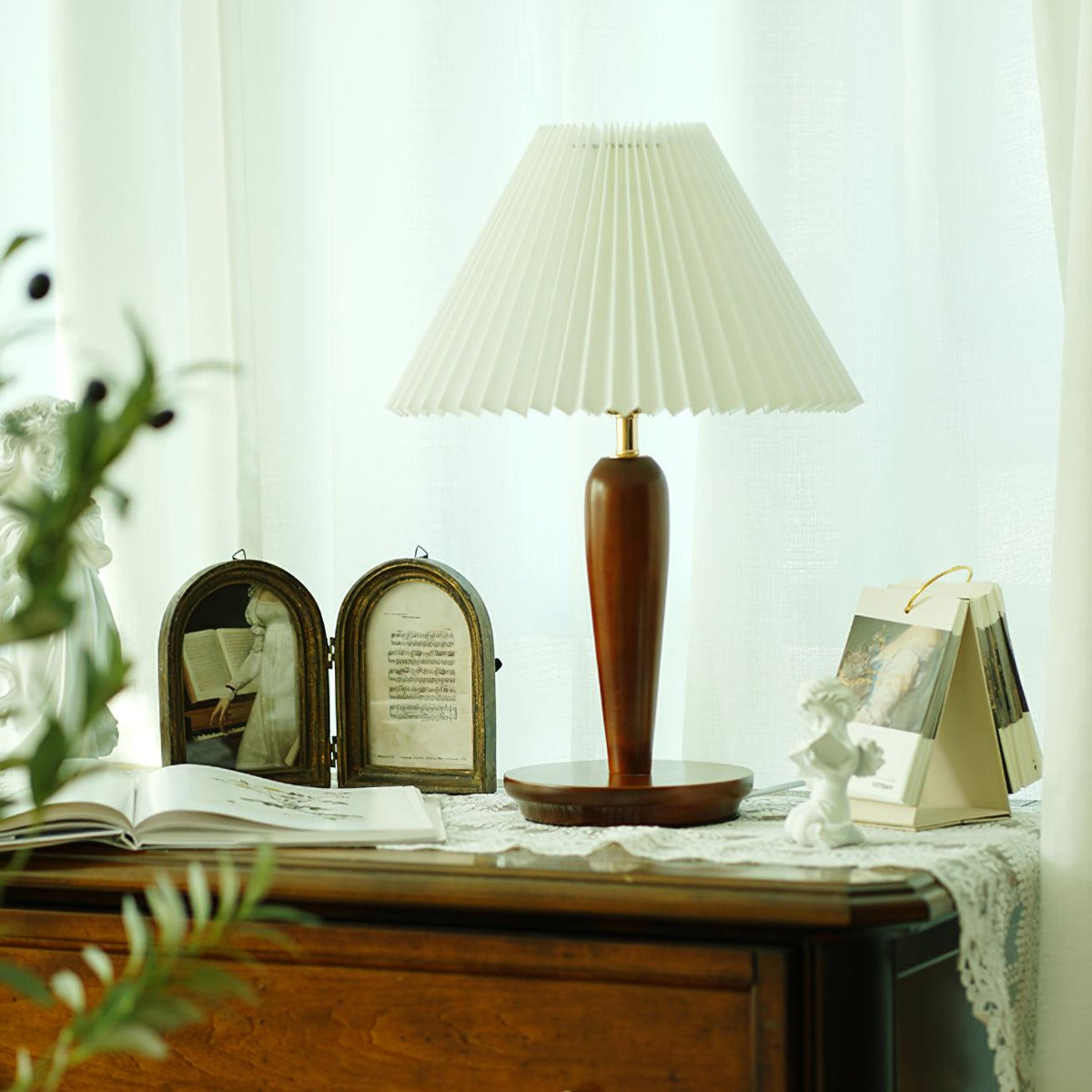 Linorelia nowoczesna lampa stołowa z płótna