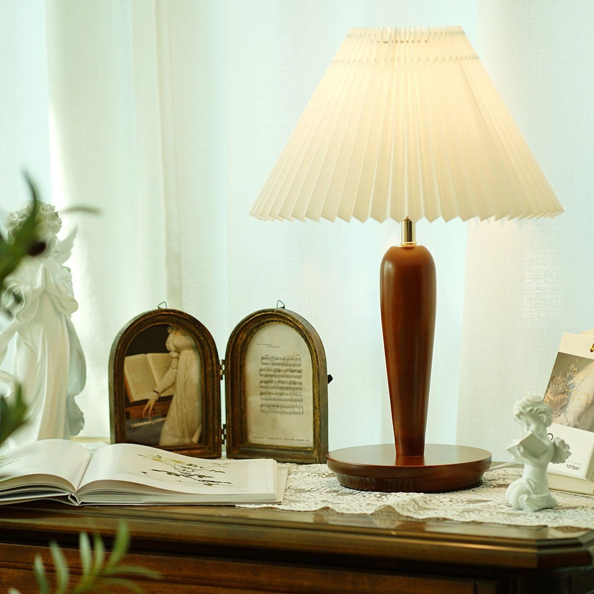Linorelia nowoczesna lampa stołowa z płótna