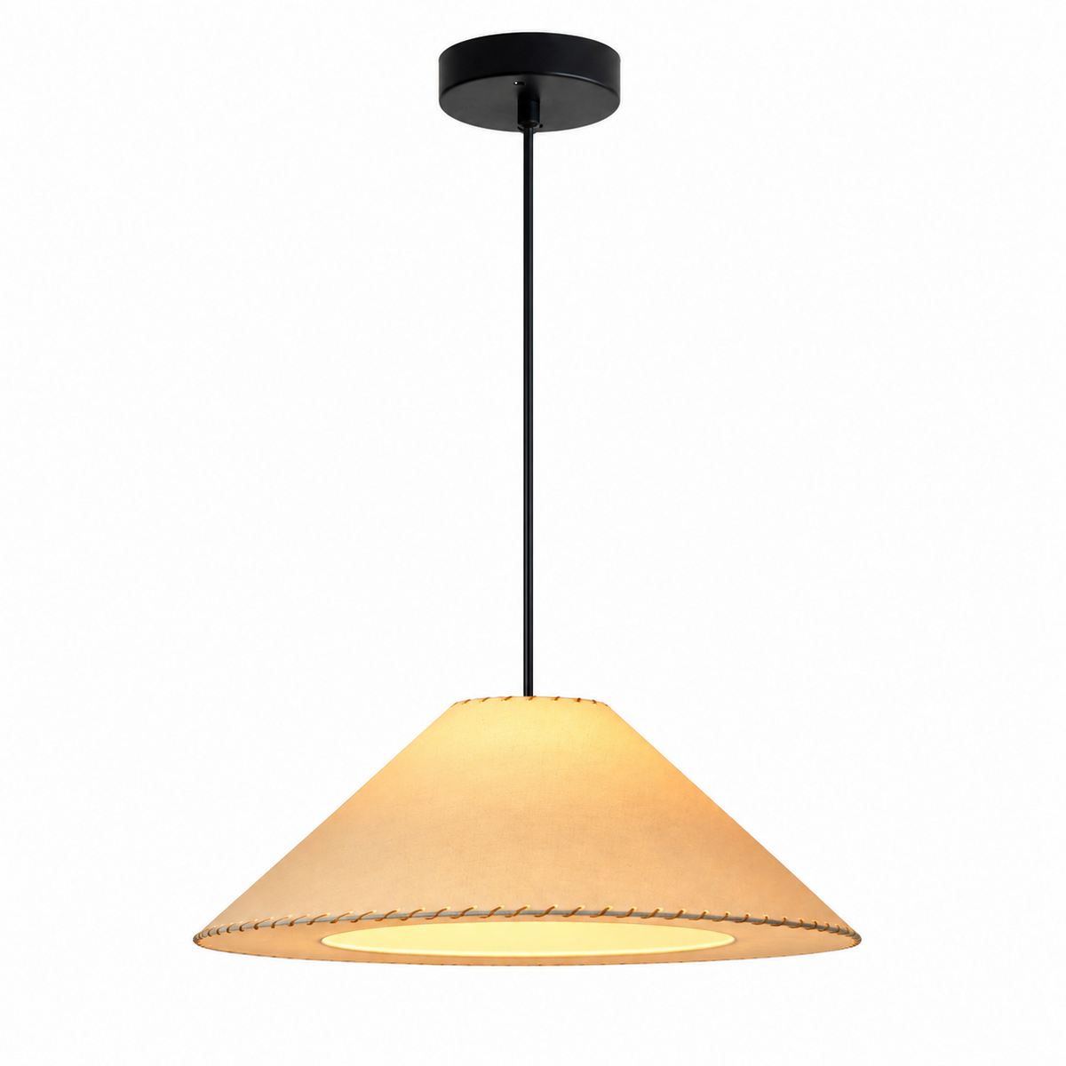 Ormondleigh Lampa Wisząca Stożkowa Z Tkaniny