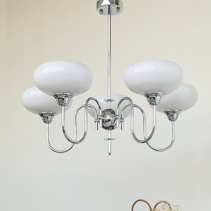 Arisha vintage żyrandol metal ze szkła do salonu