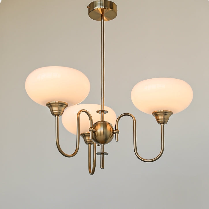 Arisha vintage żyrandol metal ze szkła do salonu