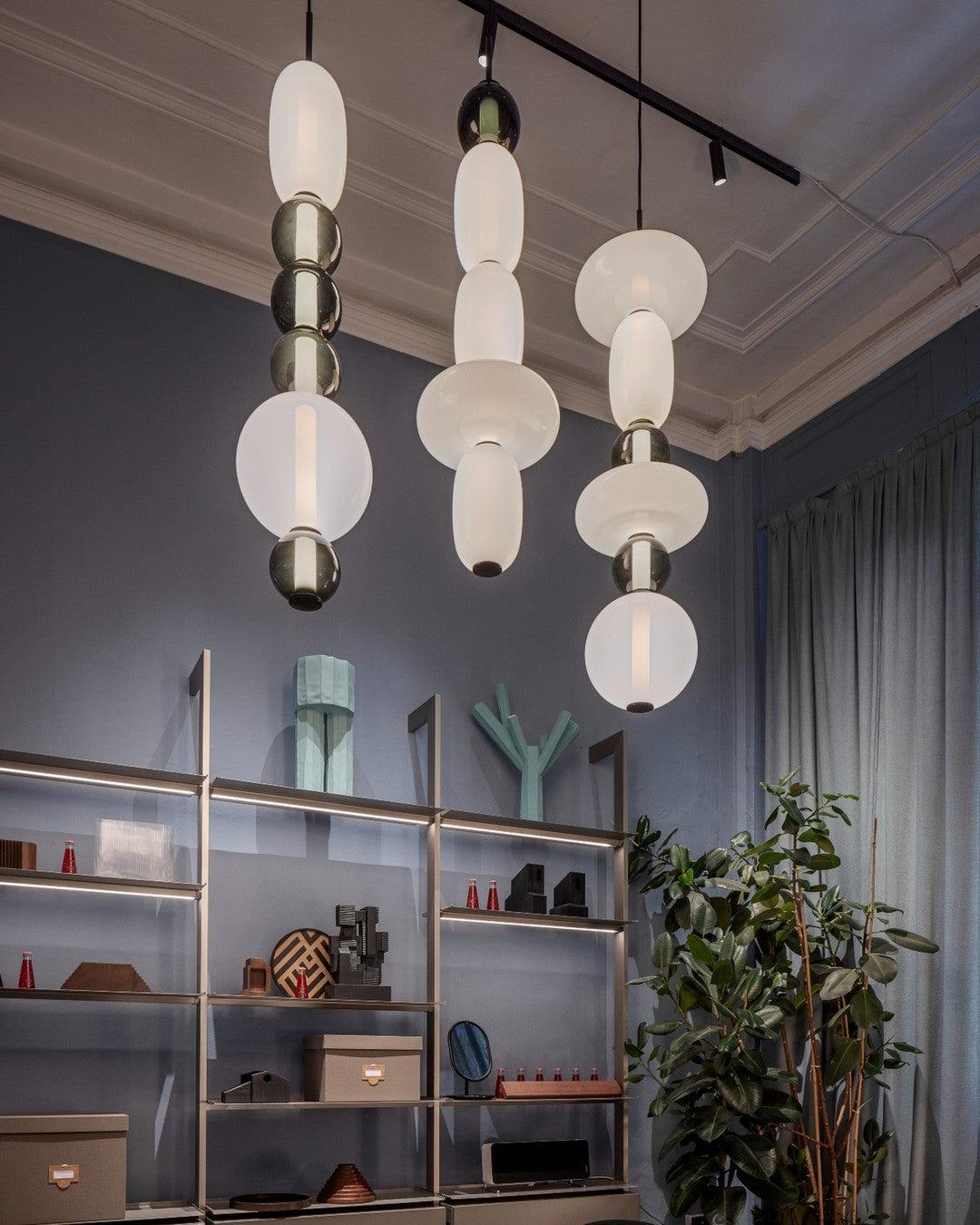 Daelen artystyczna lampa wisząca ze szkła i akrylu