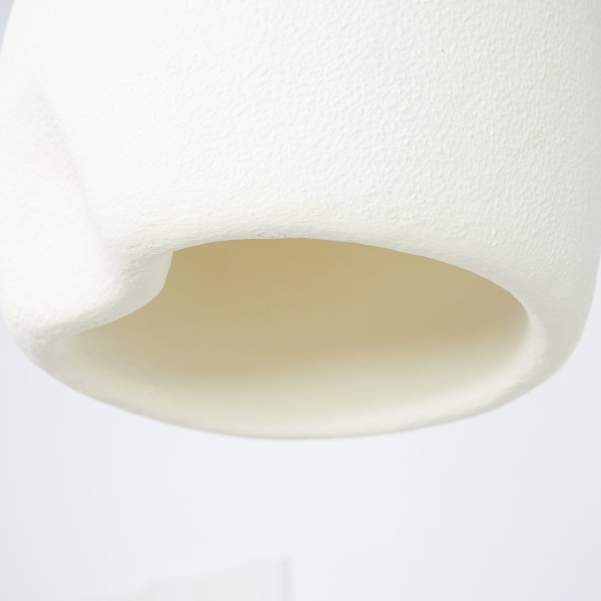 Nuo lampa wisząca z gipsu kulista kopuła styl wabi sabi