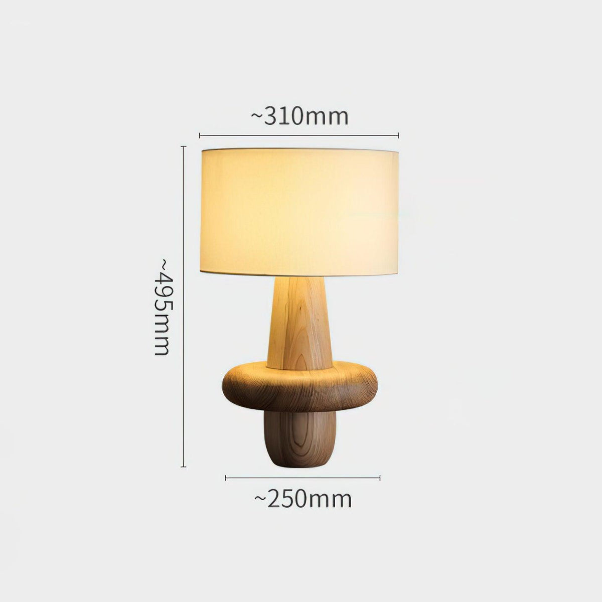 Lampa stołowa minimalistyczna ze szkła