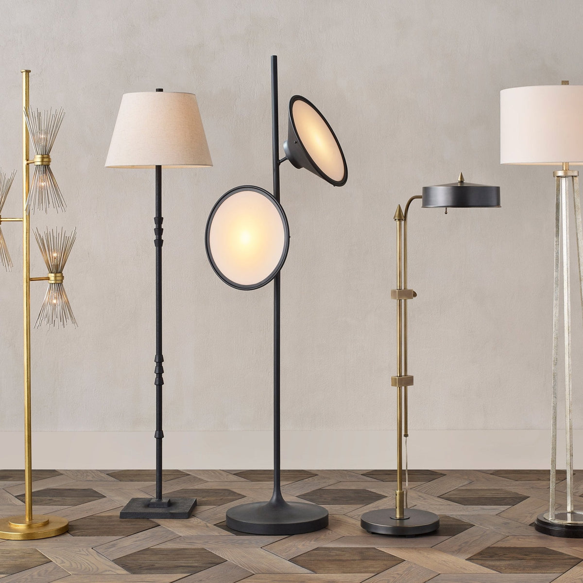 Eave artystyczna lampa stojąca z akrylu