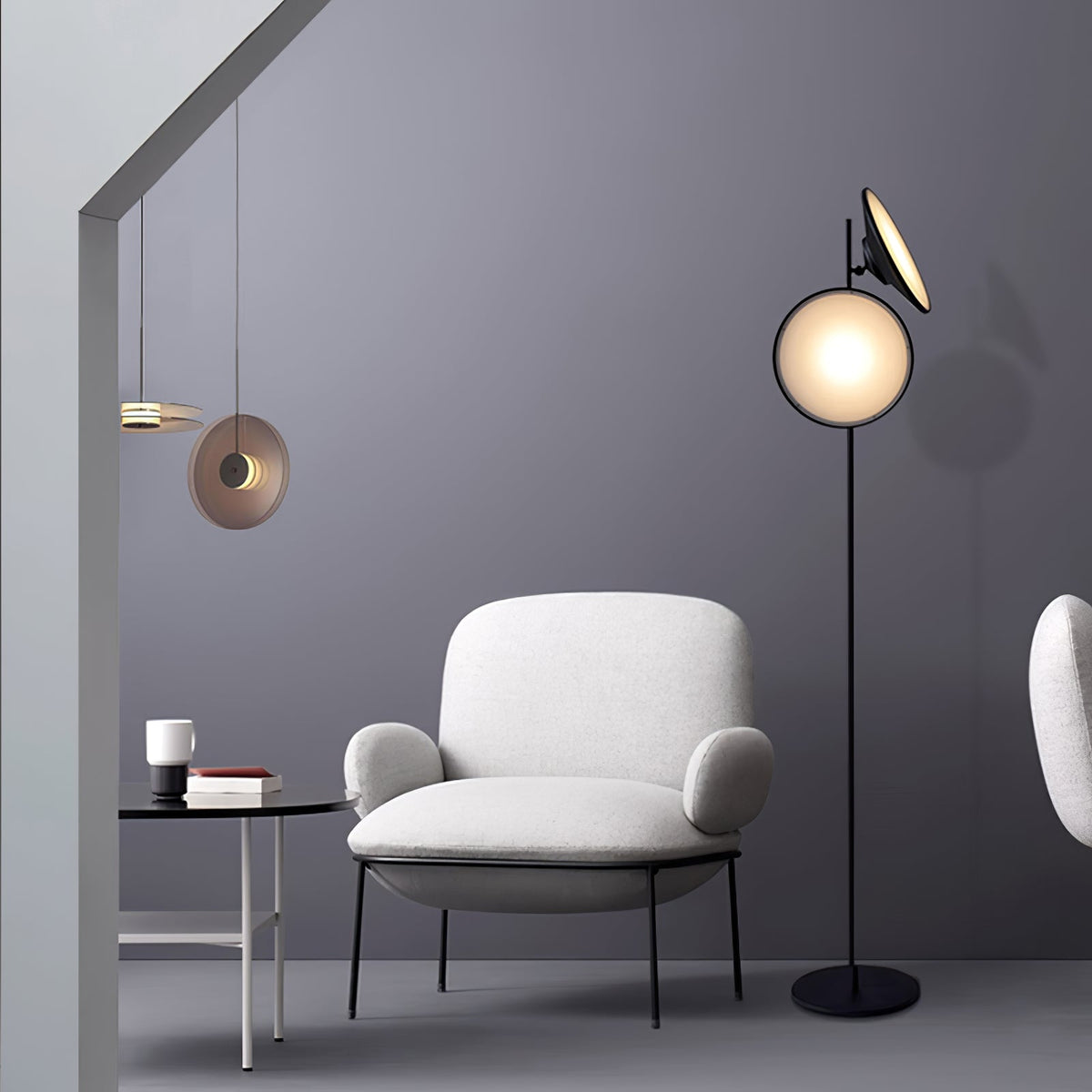 Eave artystyczna lampa stojąca z akrylu