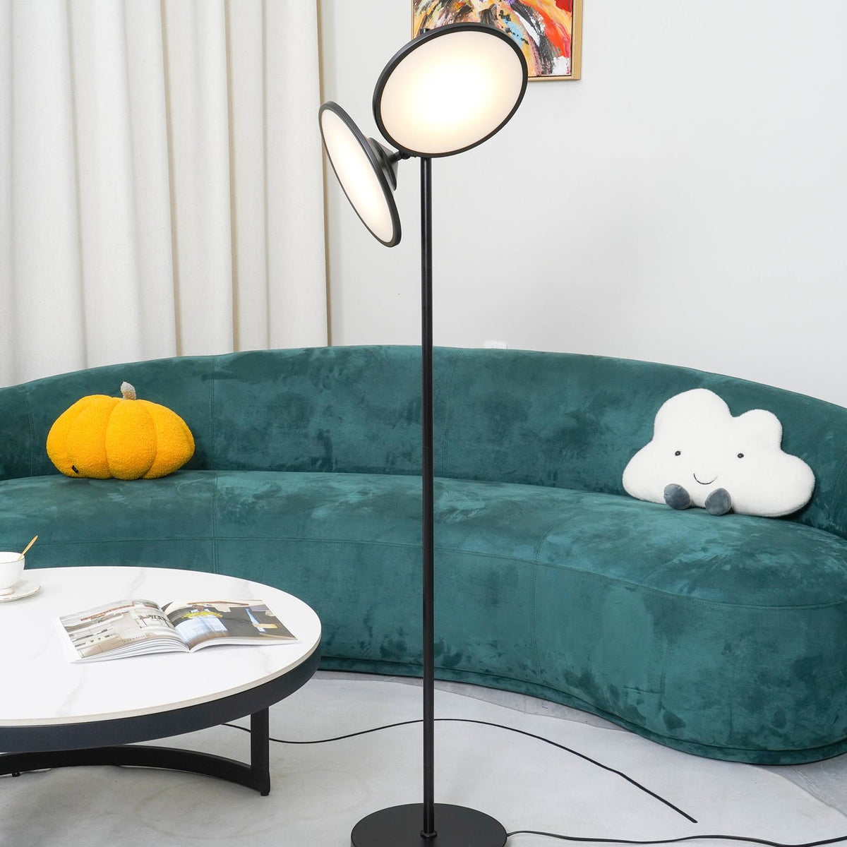 Eave artystyczna lampa stojąca z akrylu
