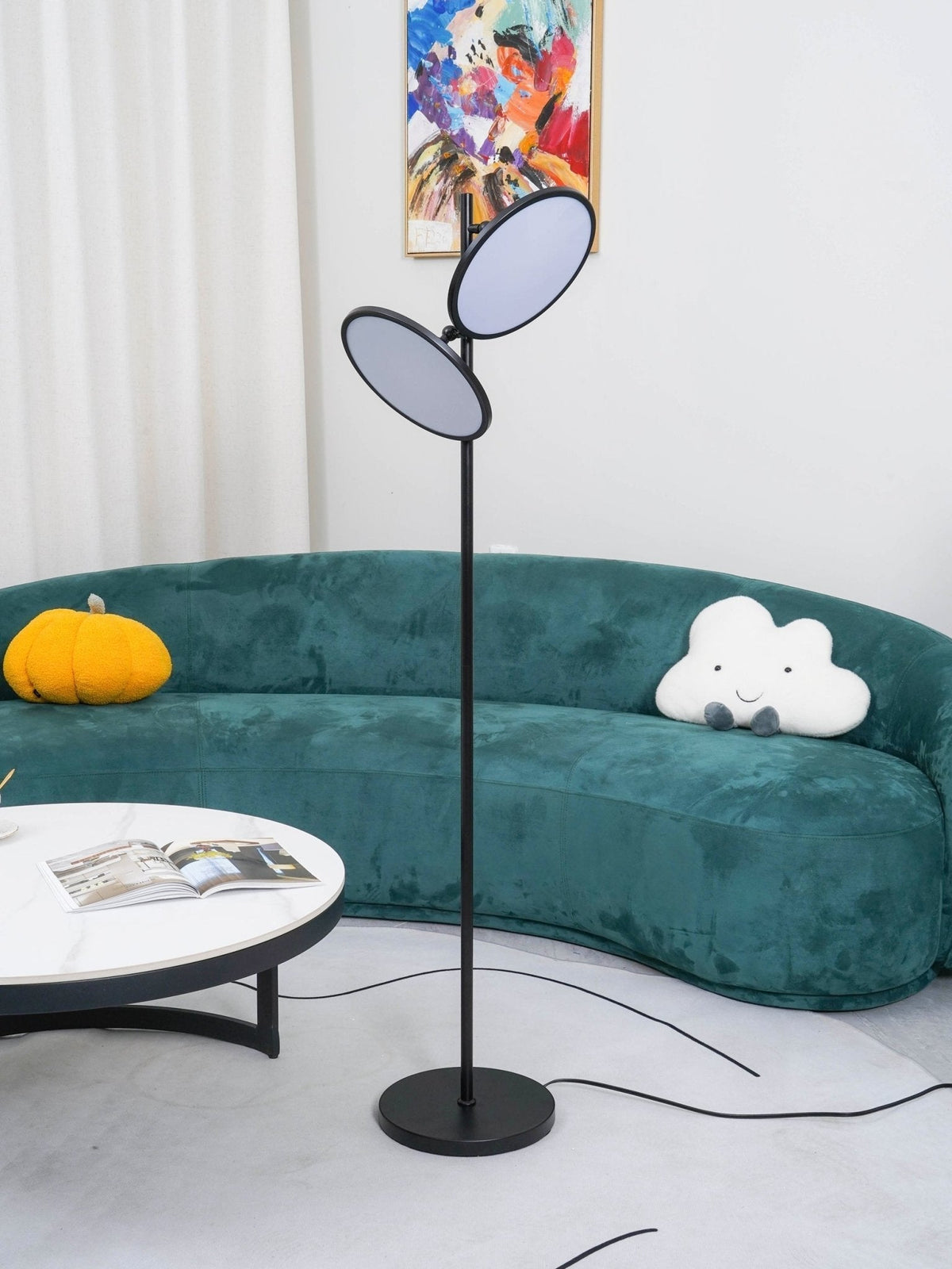 Eave artystyczna lampa stojąca z akrylu