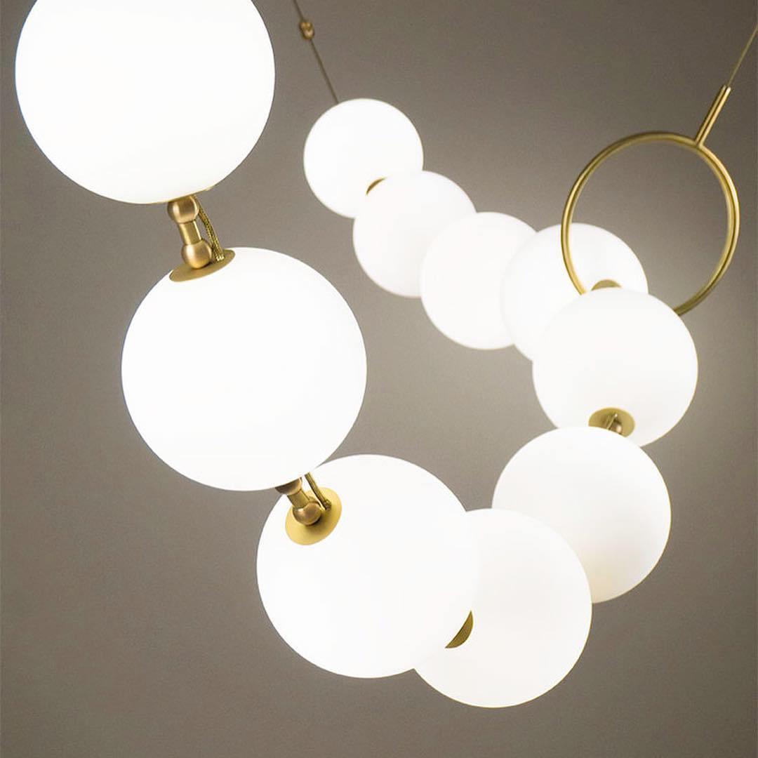 Eirinielle lampa wisząca naszyjnik ze szkła