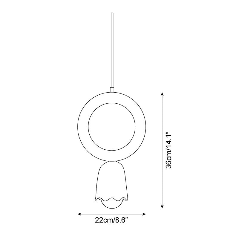 Givnoa minimalistyczna lampa wisząca