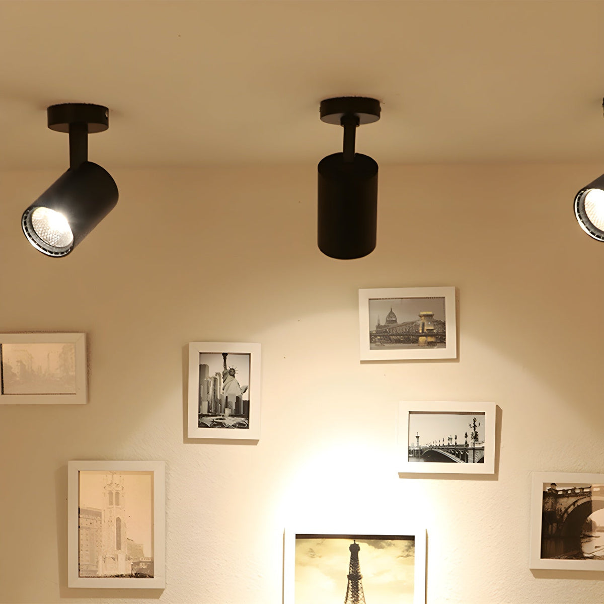Sysorila nowoczesna minimalistyczna lampa sufitowa typu reflektor z wiązką światła