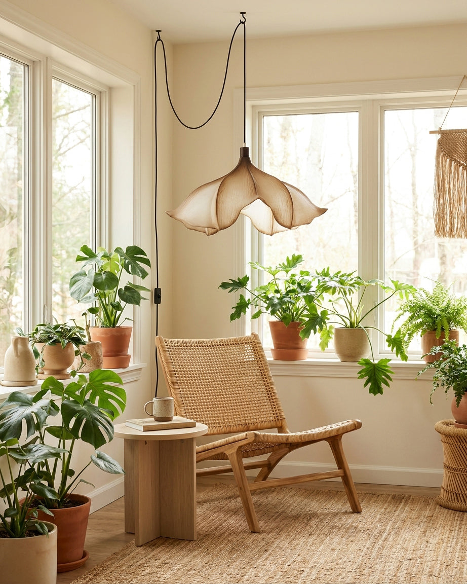 Lampa wisząca Siren z wtyczką