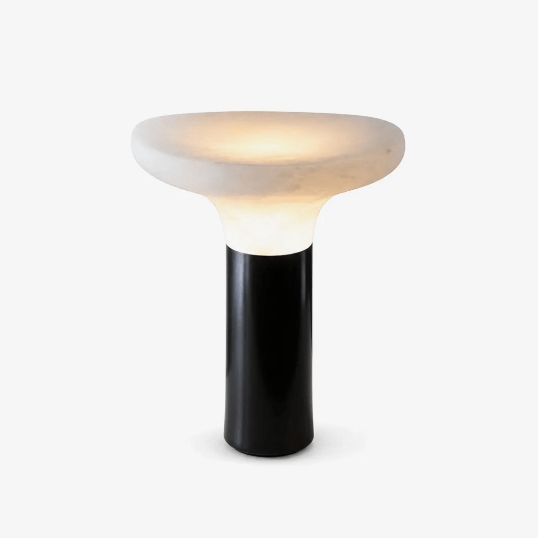 Eiruora lampa stołowa z alabastrem