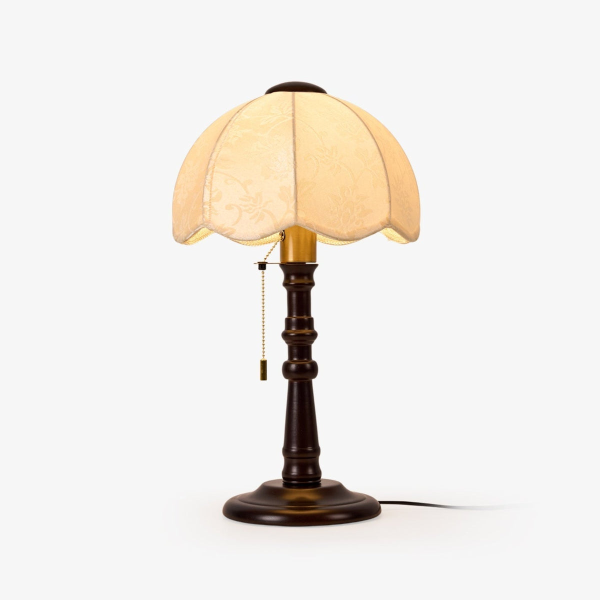 Beckett vintage lampa stołowa z drewna