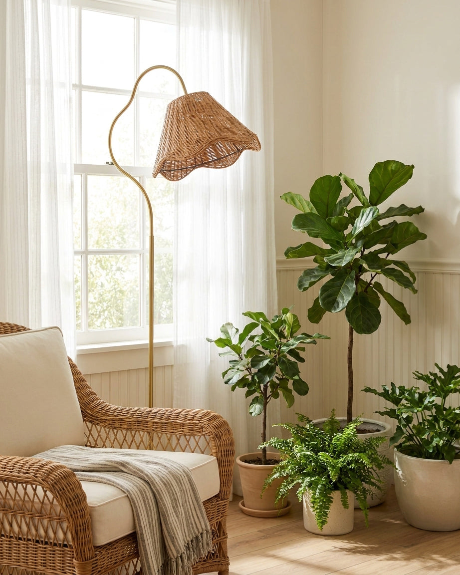 Tendril zewnętrzna lampa stojąca