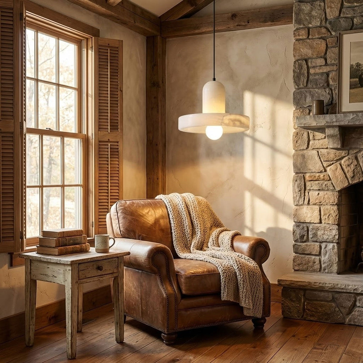 Carrara Alabaster lampa wisząca