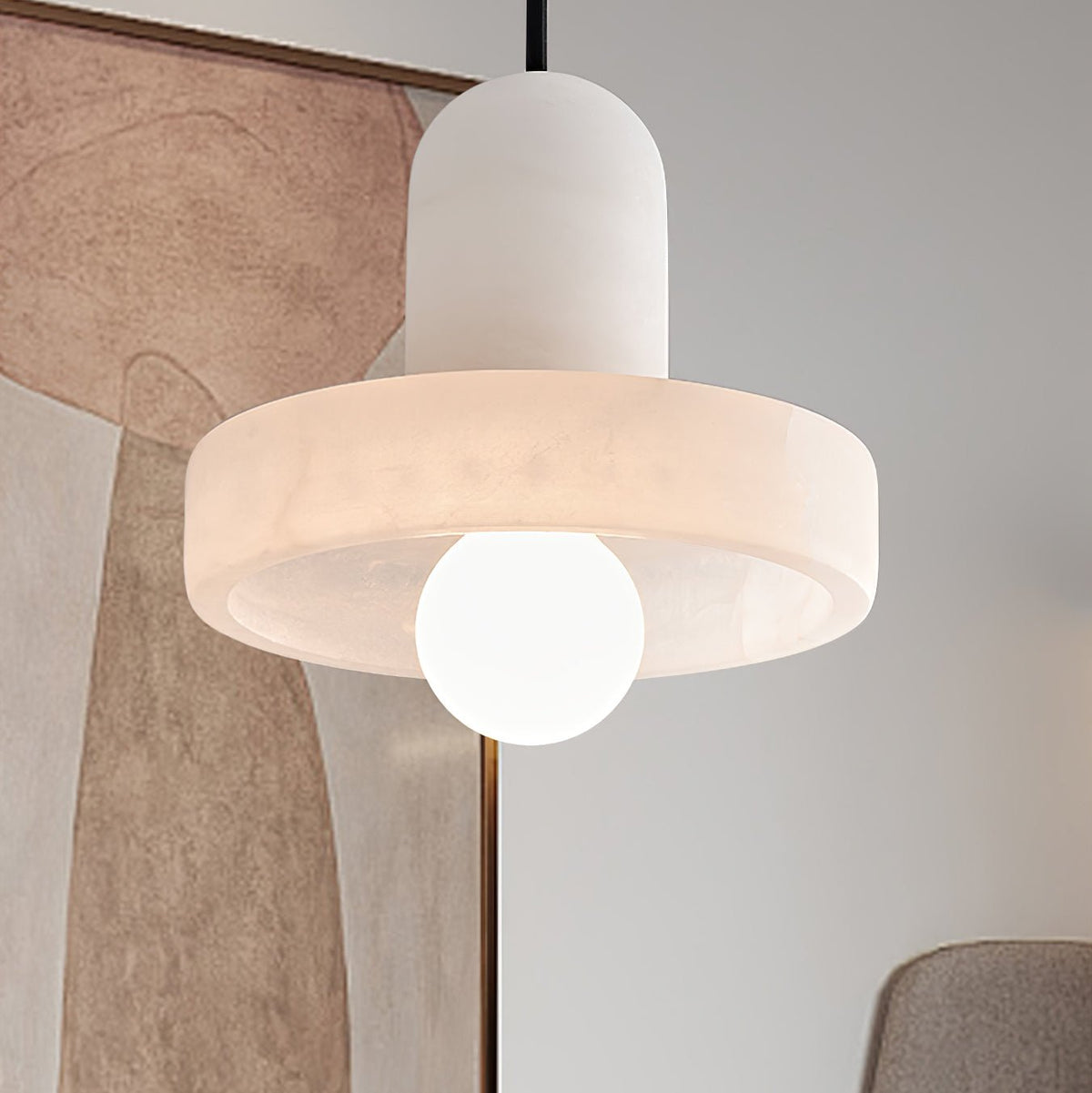 Carrara Alabaster lampa wisząca