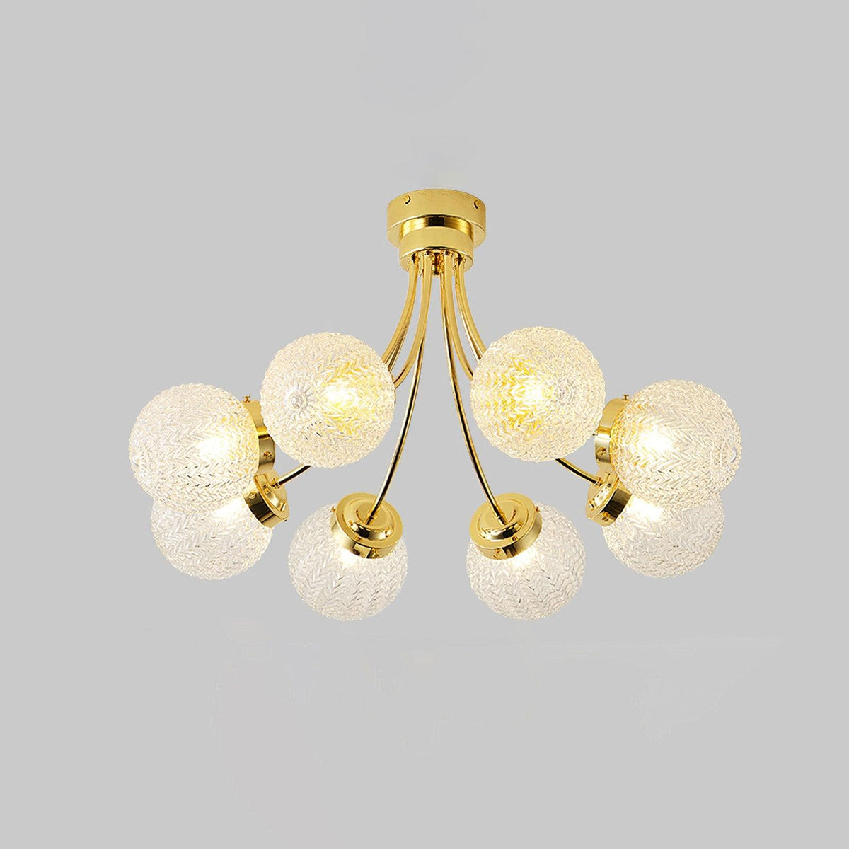 Quve nowoczesna lampa sufitowa ze szkła