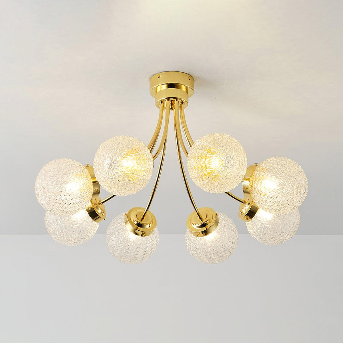 Quve nowoczesna lampa sufitowa ze szkła