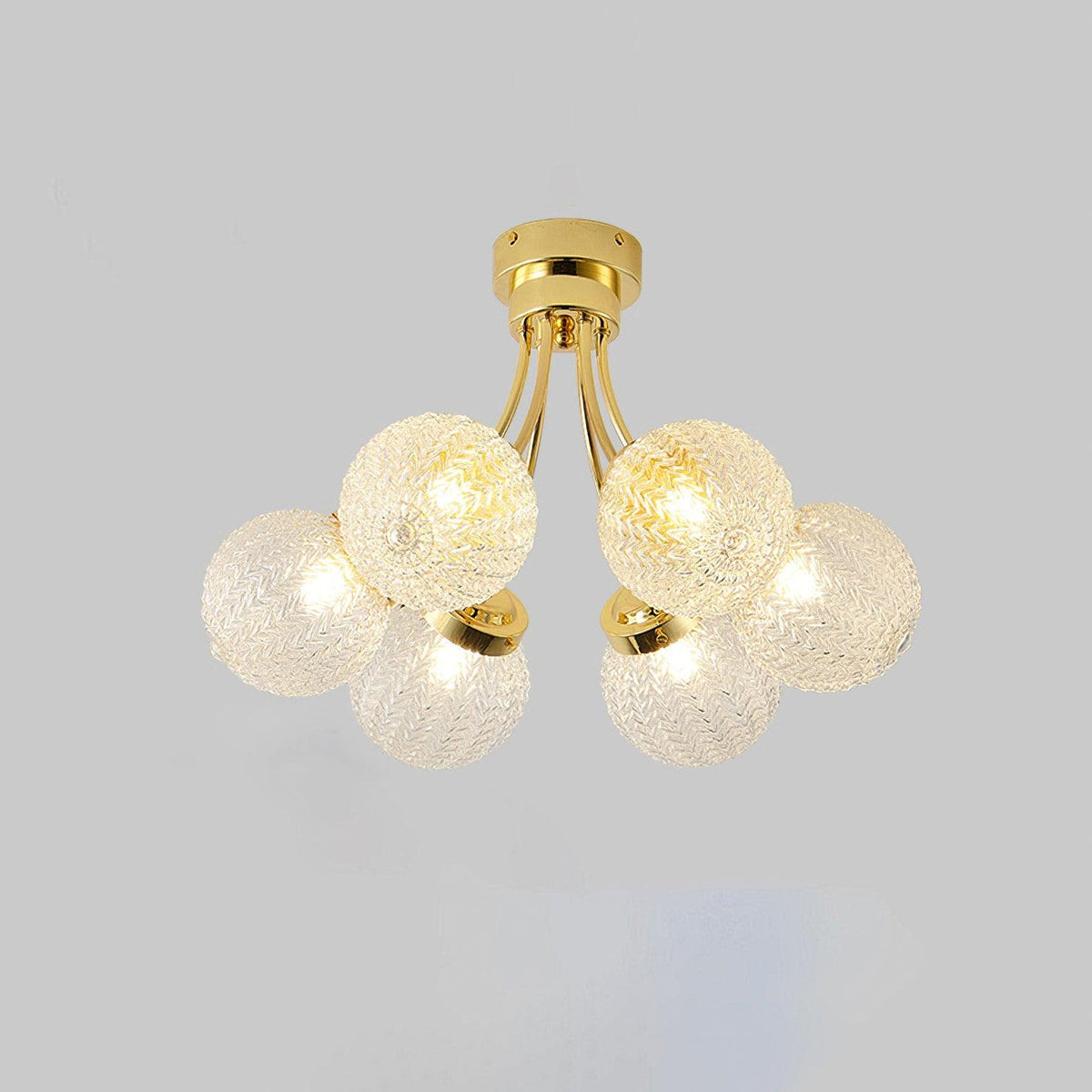 Quve nowoczesna lampa sufitowa ze szkła