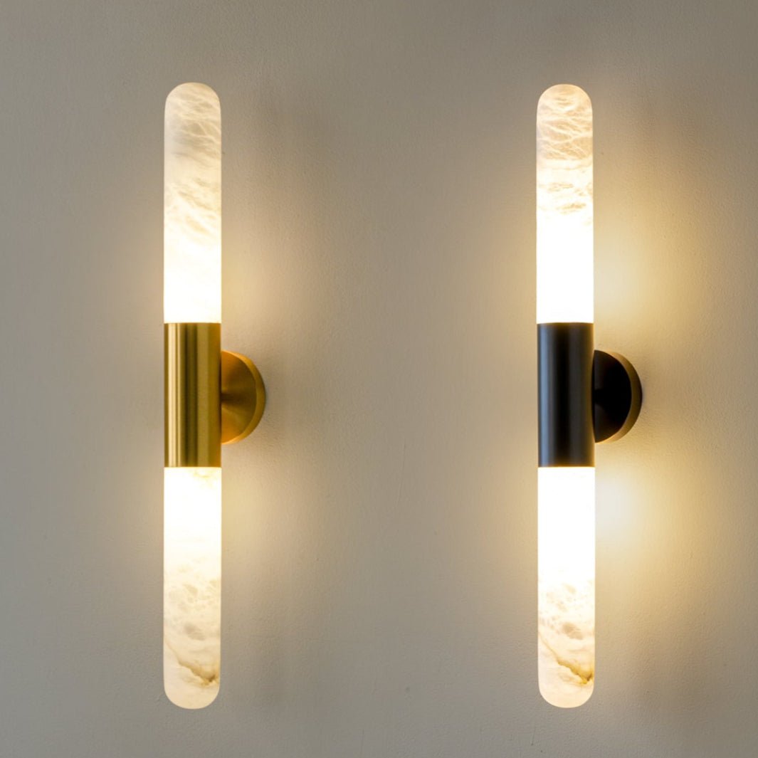 Evtalos Cylinder Alabaster kinkiet