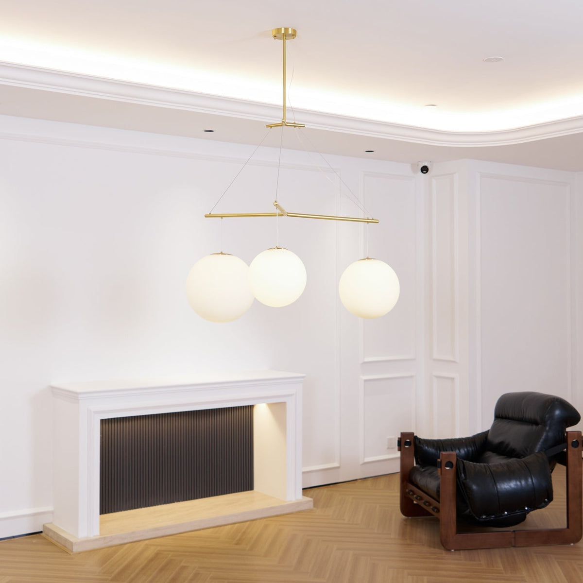 Triad minimalistyczna lampa wisząca ze szkła