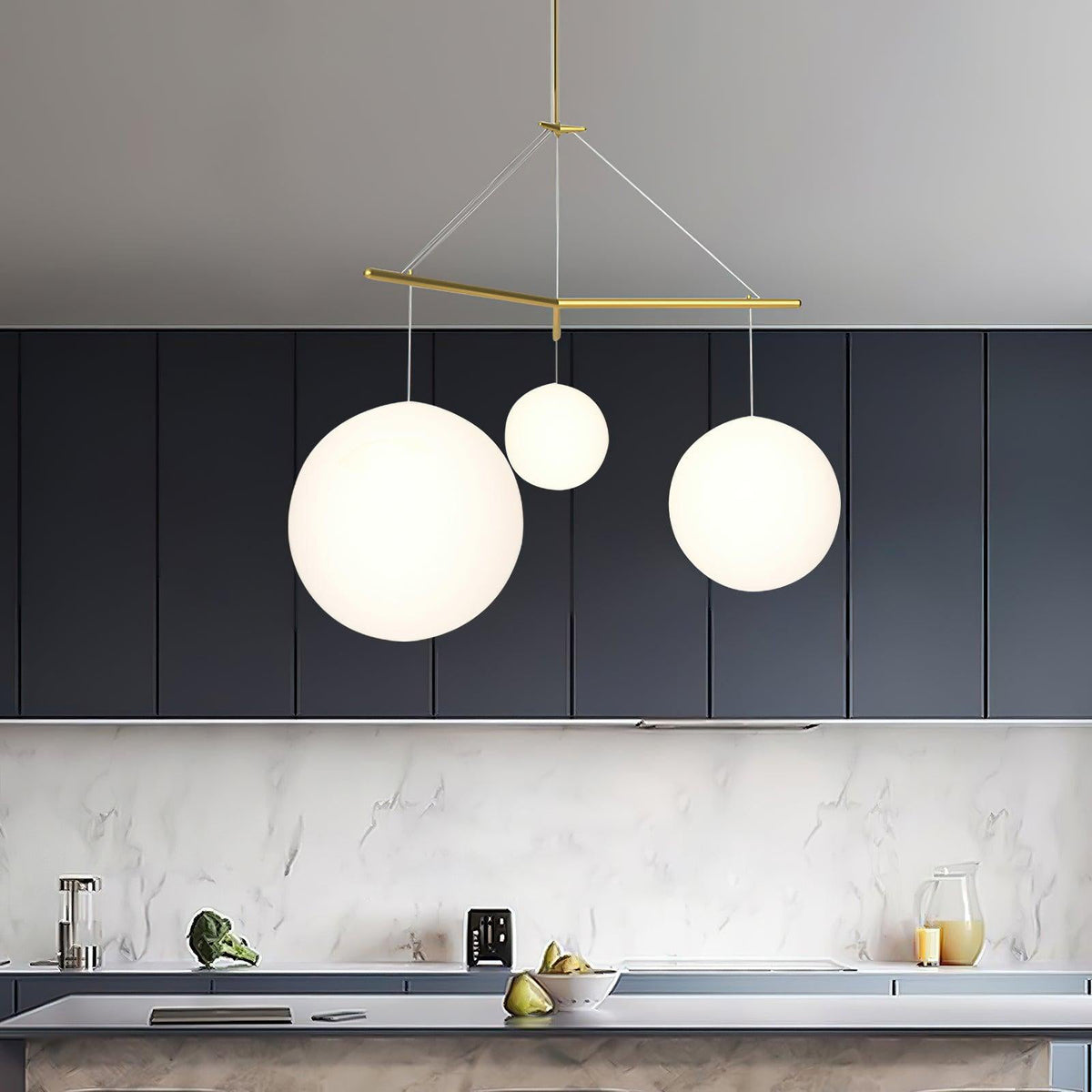 Triad minimalistyczna lampa wisząca ze szkła