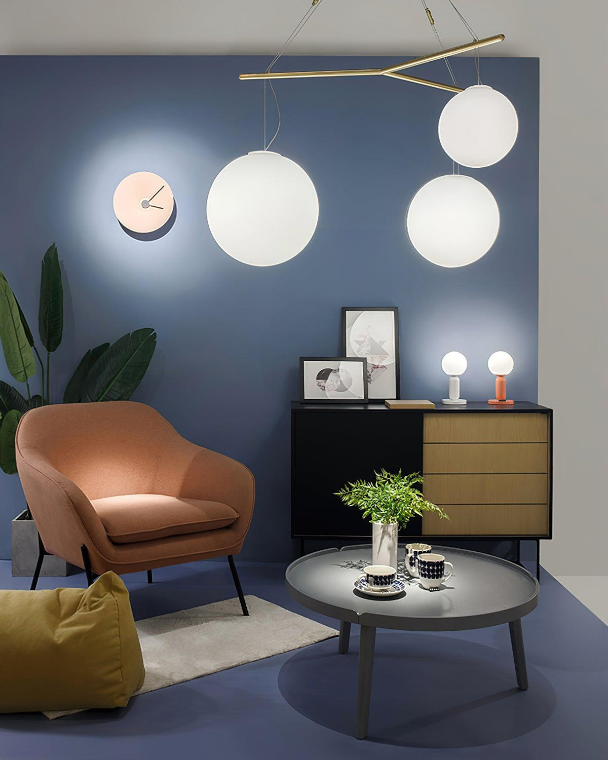 Triad minimalistyczna lampa wisząca ze szkła