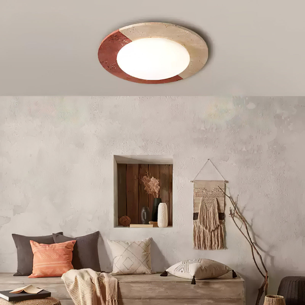 Zeraeos Travertine lampa sufitowa
