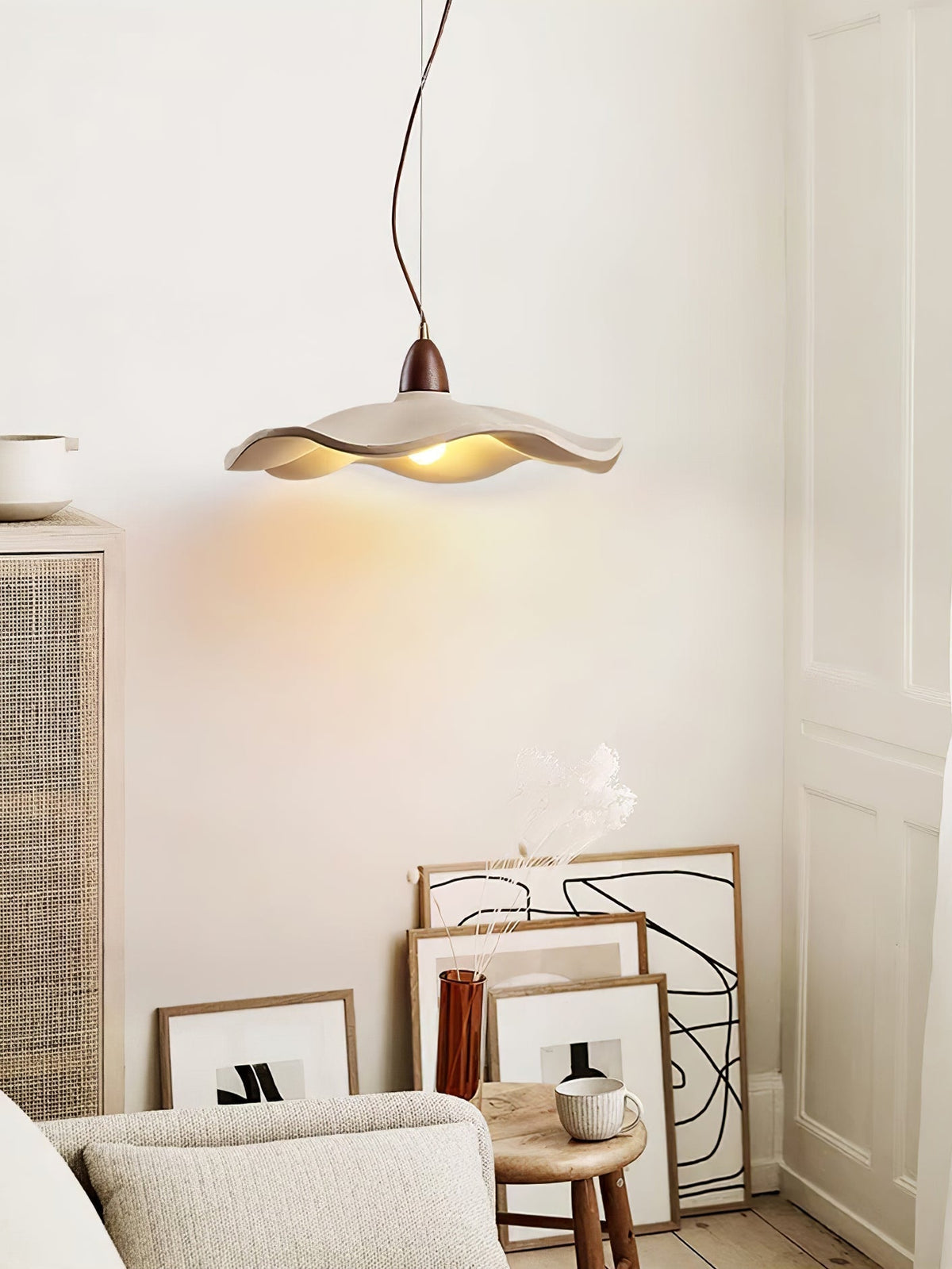 Siro Cement Wave lampa wisząca