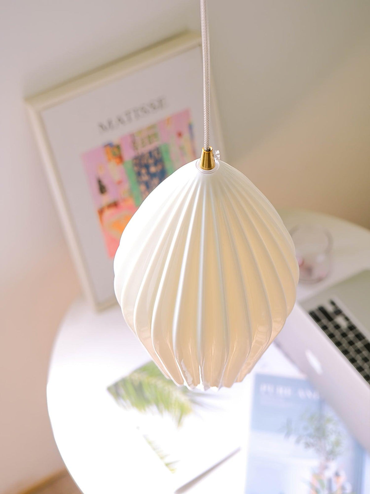 Virove żyrandol ceramiczny z gładziami Bone China elegancki