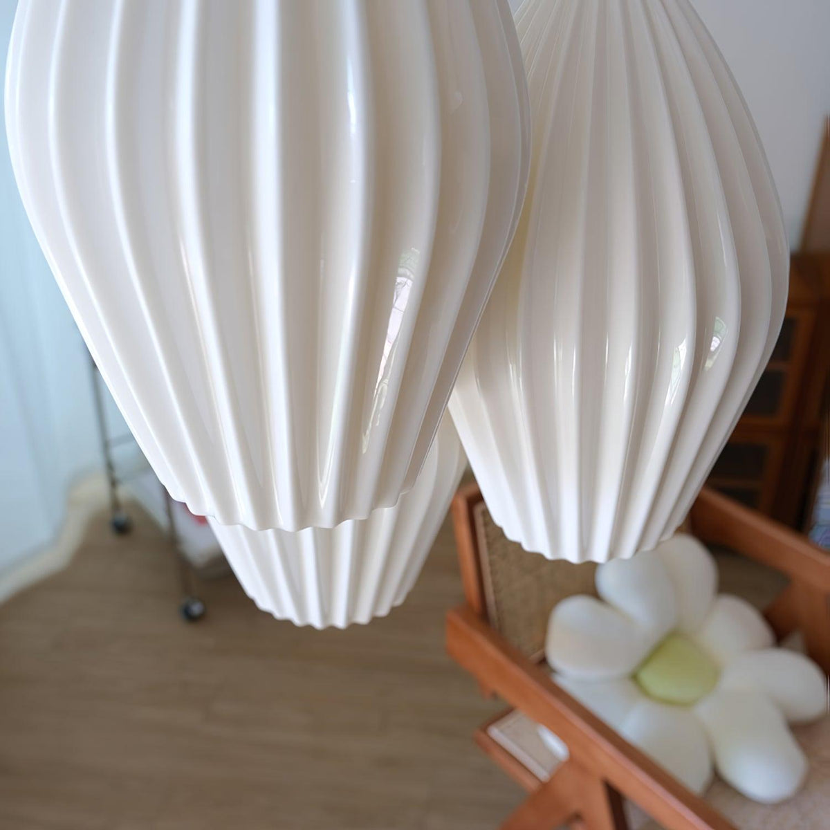 Virove żyrandol ceramiczny z gładziami Bone China elegancki