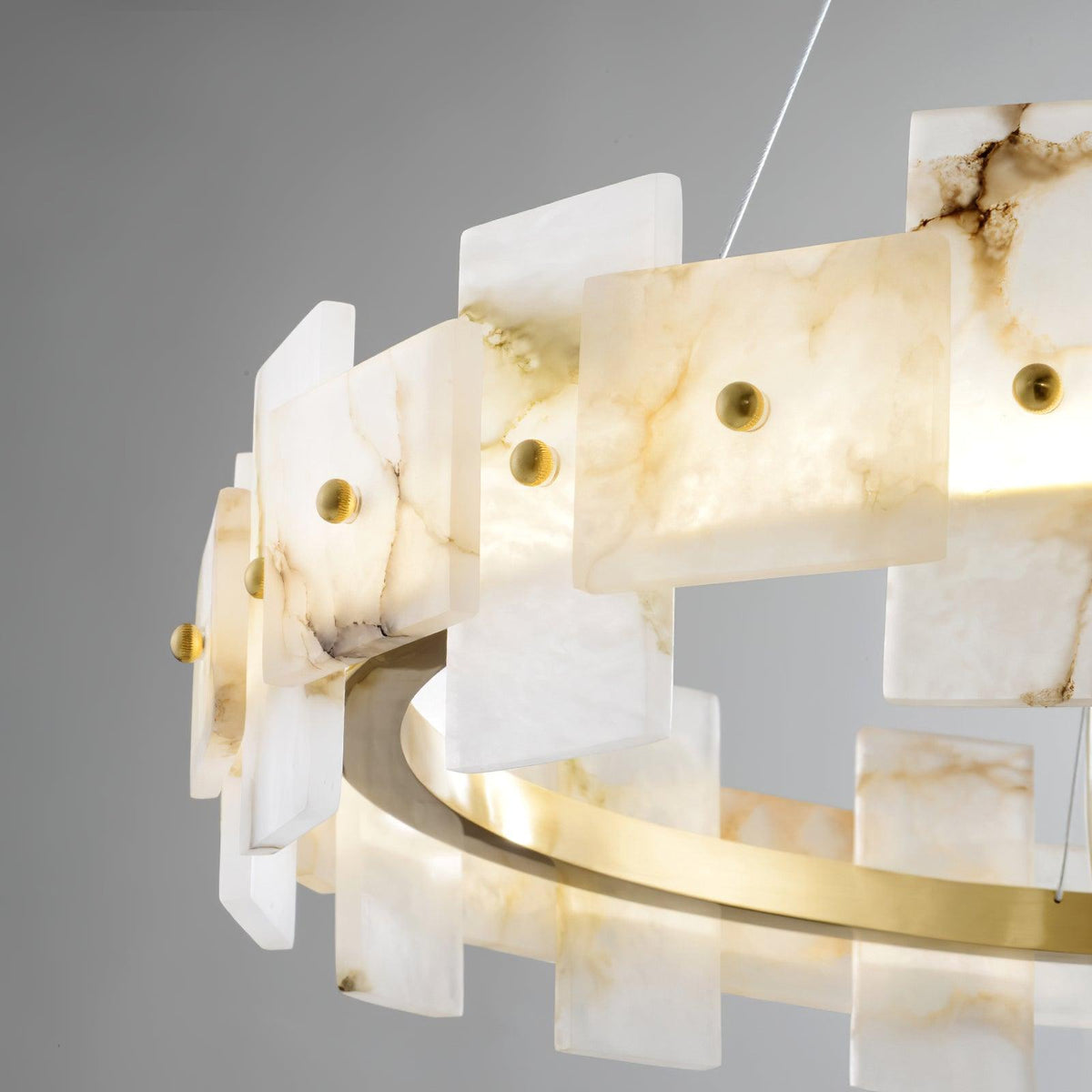 Kivren żyrandol Alabaster