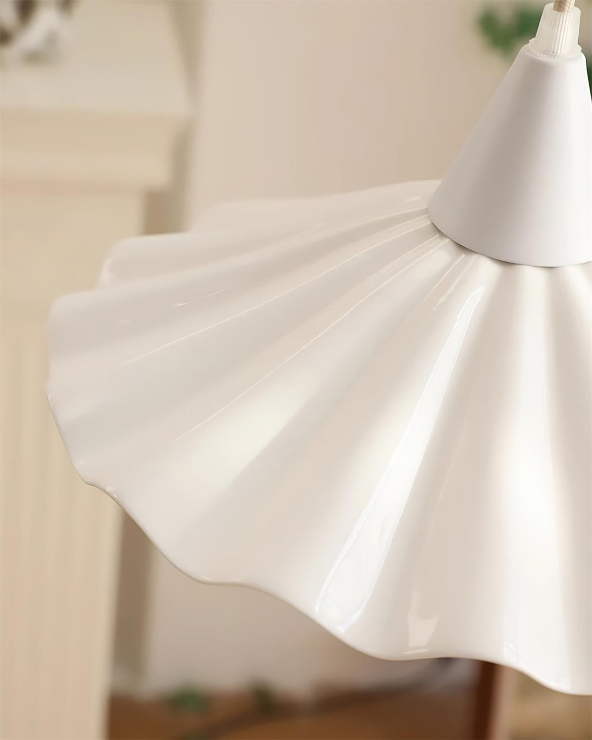 Zavo nowoczesna lampa wisząca z ceramiki w kolorze białym