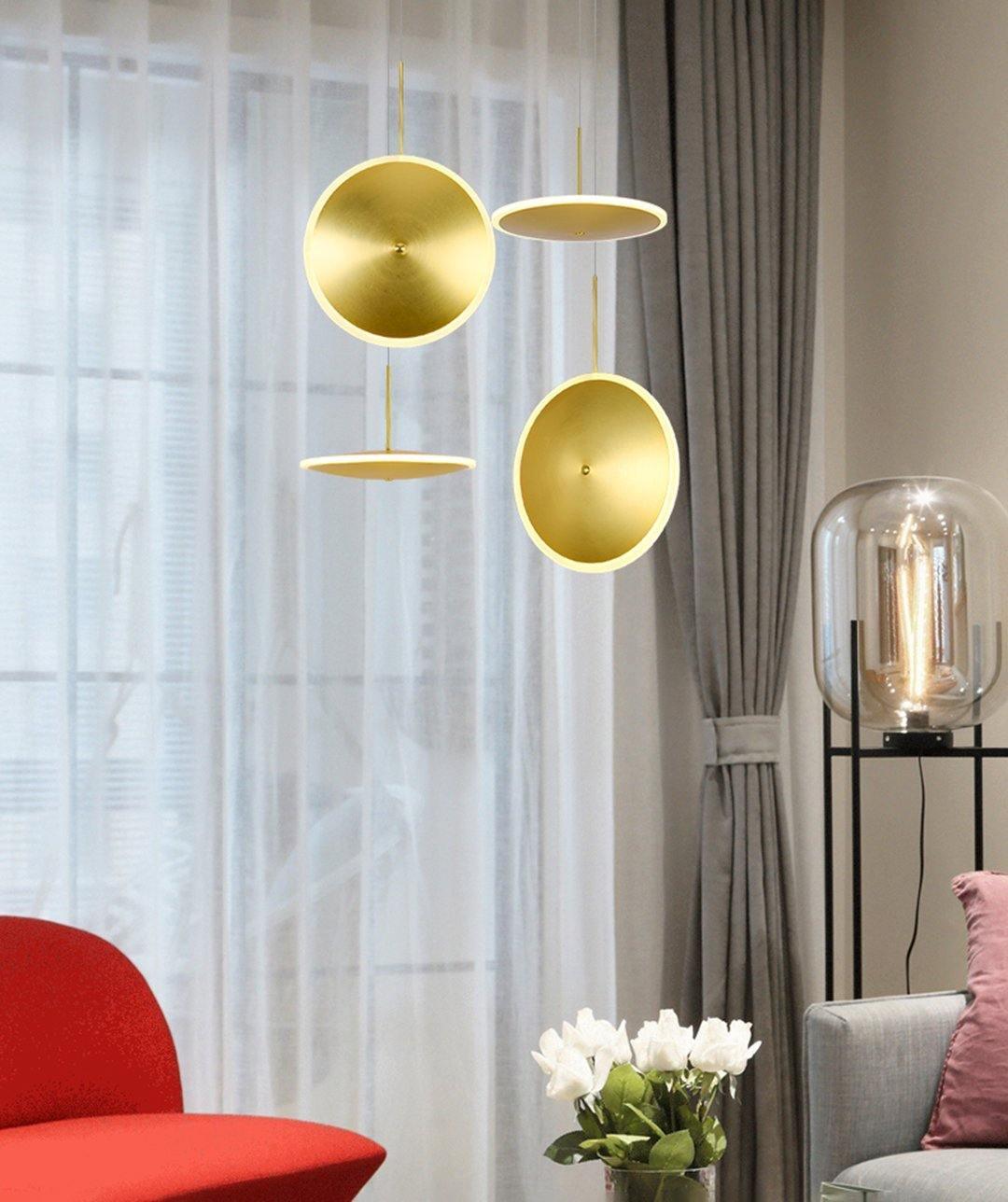 Uvenisra nowoczesna minimalistyczna lampa wisząca w kształcie talerza